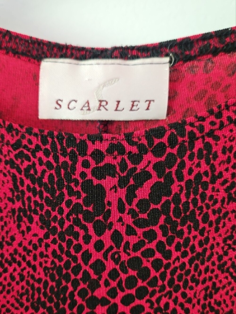 Scarlett Red and Black Sleeveless Midi Dress - Picture 2 of 7
